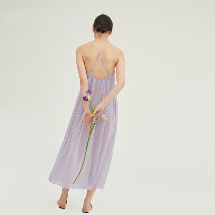  Damer sexet lang silke satin nattekraft til søvntøj til en overkommelig pris