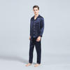Komfortabel designet silkepyjamas sæt til mænd med ren ægte morbærsilke