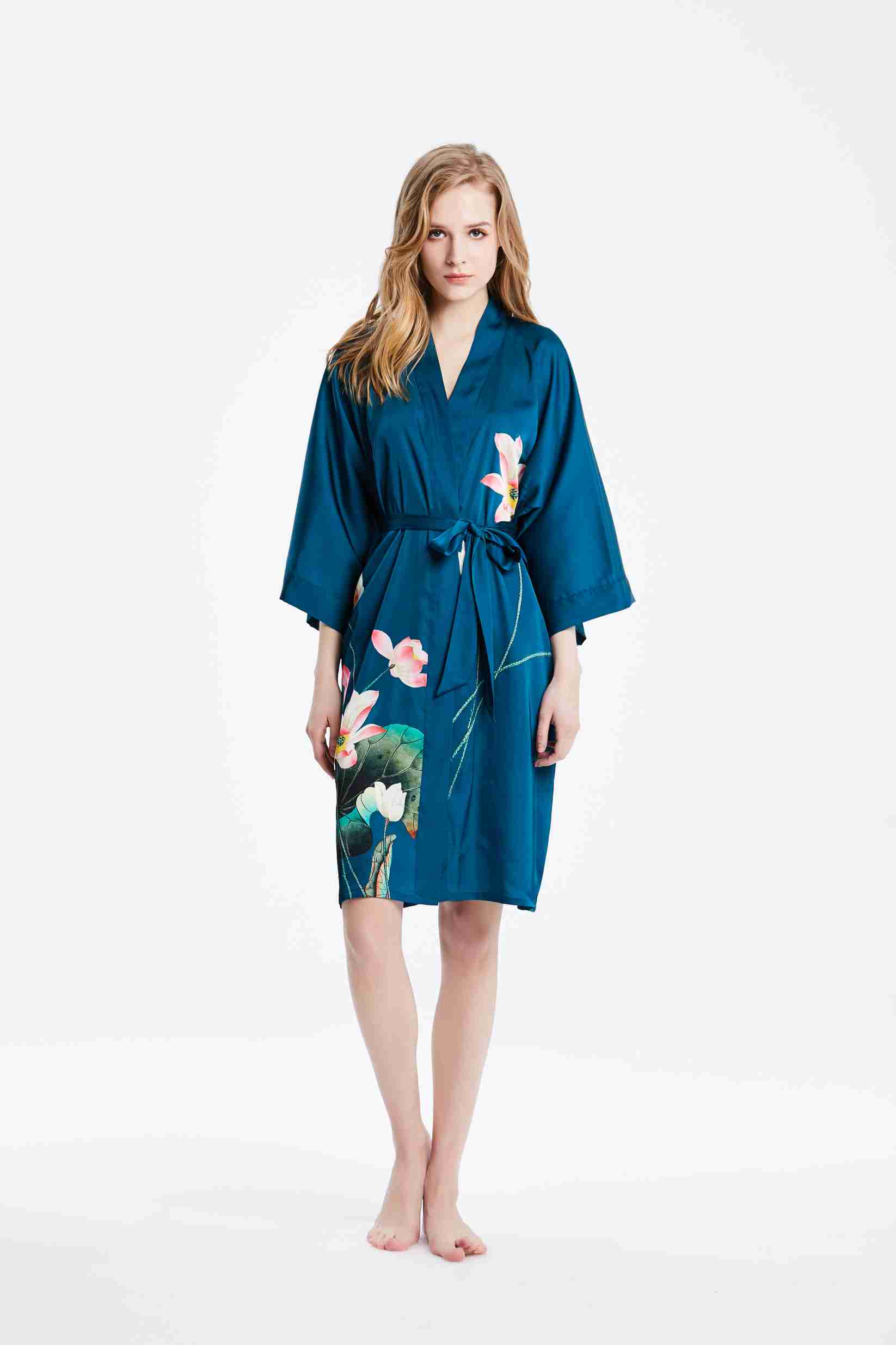 Engros silke kimono-kåber