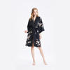16/19/22 mm Mulberry Silk Custom Floral Printed Kimono Robes Sleepwear til kvinder