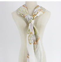 Letvægts blød silke modal linnedblanding digitalt trykt tørklæde til engros