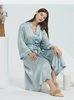Designer 100% Pure Mulberry Luxury Silk Dressing kjole til kvinders søvntøj