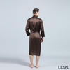 100% Mulberry Silk Personaliseret luksus herres dressing kjole til lounge klæder